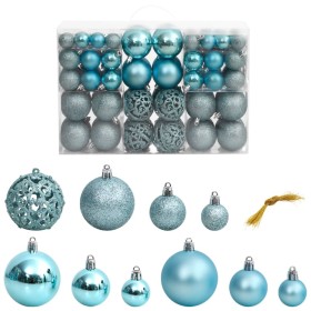 Bolas de Navidad 100 unidades turquesa 3 / 4 / 6 cm de vidaXL, Adornos festivos - Ref: Foro24-356104, Precio: 41,21 €, Descue...