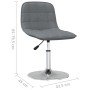 Light gray fabric swivel dining chair by vidaXL, dining chairs - Ref: Foro24-333915, Price: 64,49 €, Discount: %