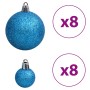 Christmas balls 100 units blue and silver 3 / 4 / 6 cm by vidaXL, Festive decorations - Ref: Foro24-356105, Price: 26,41 €, D...