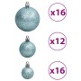 Christmas balls 100 units turquoise 3 / 4 / 6 cm by vidaXL, Festive decorations - Ref: Foro24-356104, Price: 41,21 €, Discoun...