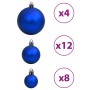 Christmas balls 100 units blue and silver 3 / 4 / 6 cm by vidaXL, Festive decorations - Ref: Foro24-356105, Price: 26,41 €, D...