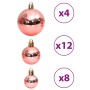 Bolas de Navidad 100 unidades rosa y rosado 3 / 4 / 6 cm de vidaXL, Adornos festivos - Ref: Foro24-356102, Precio: 25,56 €, D...