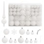 Christmas ball set 111 pieces white polystyrene by vidaXL, Festive decorations - Ref: Foro24-356115, Price: 42,29 €, Discount: %