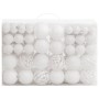 Christmas ball set 111 pieces white polystyrene by vidaXL, Festive decorations - Ref: Foro24-356115, Price: 42,29 €, Discount: %