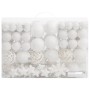 Christmas ball set 111 pieces white polystyrene by vidaXL, Festive decorations - Ref: Foro24-356115, Price: 42,29 €, Discount: %