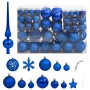 Juego de bolas de Navidad 111 pzas poliestireno azul de vidaXL, Adornos festivos - Ref: Foro24-356118, Precio: 47,99 €, Descu...