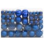 Juego de bolas de Navidad 111 pzas poliestireno azul de vidaXL, Adornos festivos - Ref: Foro24-356118, Precio: 47,99 €, Descu...