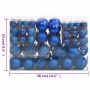 Christmas ball set 111 pieces blue polystyrene by vidaXL, Festive decorations - Ref: Foro24-356118, Price: 47,99 €, Discount: %