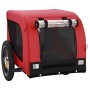 Pet Bicycle Trailer Iron Oxford Cloth Red Black by vidaXL, pet strollers - Ref: Foro24-93992, Price: 98,77 €, Discount: %