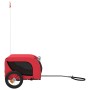 Pet Bicycle Trailer Iron Oxford Cloth Red Black by vidaXL, pet strollers - Ref: Foro24-93992, Price: 98,77 €, Discount: %