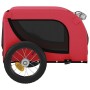 Pet Bicycle Trailer Iron Oxford Cloth Red Black by vidaXL, pet strollers - Ref: Foro24-93992, Price: 98,77 €, Discount: %