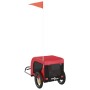 Pet Bicycle Trailer Iron Oxford Cloth Red Black by vidaXL, pet strollers - Ref: Foro24-93992, Price: 98,77 €, Discount: %