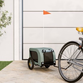 Pet Bicycle Trailer Iron Oxford Cloth Gray Black by vidaXL, pet strollers - Ref: Foro24-93993, Price: 116,21 €, Discount: %