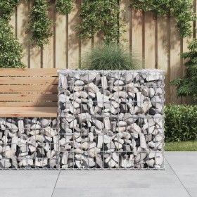 Galvanized iron gabion basket silver color 70x70x65 cm by vidaXL, Pots and planters - Ref: Foro24-364850, Price: 63,23 €, Dis...