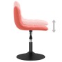 Swivel dining chairs 2 units pink velvet by vidaXL, dining chairs - Ref: Foro24-333974, Price: 92,43 €, Discount: %