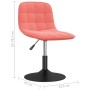 Swivel dining chairs 2 units pink velvet by vidaXL, dining chairs - Ref: Foro24-333974, Price: 92,43 €, Discount: %