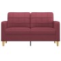 2-Sitzer-Sofa aus rotem Stoff, 140 cm von vidaXL, Sofas - Ref: Foro24-359097, Preis: 232,43 €, Rabatt: %