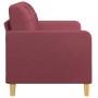 Sofá de 2 plazas de tela rojo tinto 140 cm de vidaXL, Sofás - Ref: Foro24-359097, Precio: 232,43 €, Descuento: %