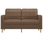 2 seater brown fabric sofa 140 cm by vidaXL, Sofas - Ref: Foro24-359094, Price: 225,88 €, Discount: %