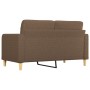 2 seater brown fabric sofa 140 cm by vidaXL, Sofas - Ref: Foro24-359094, Price: 225,88 €, Discount: %