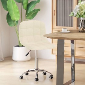 Cream fabric swivel dining chair by vidaXL, dining chairs - Ref: Foro24-334001, Price: 73,99 €, Discount: %