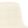 Silla de comedor giratoria tela color crema de vidaXL, Sillas de comedor - Ref: Foro24-334001, Precio: 73,42 €, Descuento: %