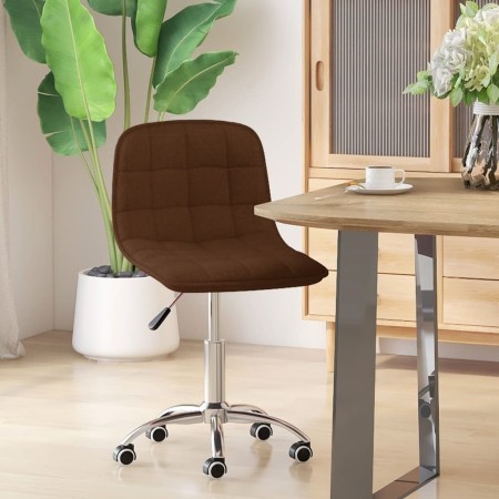 Brown fabric swivel dining chair by vidaXL, dining chairs - Ref: Foro24-334002, Price: 69,99 €, Discount: %