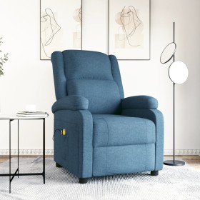 Sillón de masaje eléctrico tela azul de vidaXL, Sillones de masaje eléctricos - Ref: Foro24-3124819, Precio: 252,99 €, Descue...