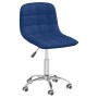 Silla de comedor giratoria tela azul de vidaXL, Sillas de comedor - Ref: Foro24-334003, Precio: 67,38 €, Descuento: %