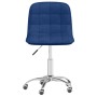 Silla de comedor giratoria tela azul de vidaXL, Sillas de comedor - Ref: Foro24-334003, Precio: 67,38 €, Descuento: %