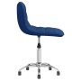 Silla de comedor giratoria tela azul de vidaXL, Sillas de comedor - Ref: Foro24-334003, Precio: 67,38 €, Descuento: %