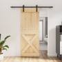 Sliding door with solid pine wood fittings 80x210 cm by vidaXL, Doors - Ref: Foro24-3202980, Price: 153,13 €, Discount: %