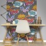 DUTCH WALLCOVERINGS Papel de pared diseño graffiti multicolor L179-01 de DUTCH WALLCOVERINGS, Papel pintado - Ref: Foro24-422...