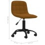 Swivel dining chairs 2 units brown velvet by vidaXL, dining chairs - Ref: Foro24-334031, Price: 79,21 €, Discount: %