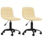 Swivel dining chairs 2 pcs cream velvet by vidaXL, dining chairs - Ref: Foro24-334032, Price: 83,10 €, Discount: %