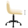 Swivel dining chairs 2 pcs cream velvet by vidaXL, dining chairs - Ref: Foro24-334032, Price: 83,10 €, Discount: %