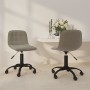 2pcs Light Gray Velvet Swivel Dining Chairs by vidaXL, dining chairs - Ref: Foro24-334033, Price: 83,10 €, Discount: %