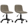 2pcs Light Gray Velvet Swivel Dining Chairs by vidaXL, dining chairs - Ref: Foro24-334033, Price: 83,10 €, Discount: %