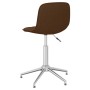 Brown fabric swivel dining chair by vidaXL, dining chairs - Ref: Foro24-334044, Price: 59,14 €, Discount: %