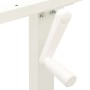 White Crank Adjustable Height Desk Frame by vidaXL, Cubicles and work tables - Ref: Foro24-321718, Price: 146,33 €, Discount: %