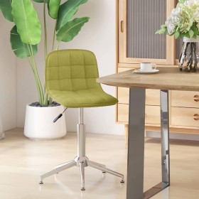 Silla de comedor giratoria tela verde de vidaXL, Sillas de comedor - Ref: Foro24-334046, Precio: 58,99 €, Descuento: %