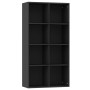 Black plywood shelving/sideboard 66x30x130 cm by vidaXL, Bookcases and shelves - Ref: Foro24-800154, Price: 93,64 €, Discount: %