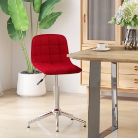 Silla de comedor giratoria tela color vino tinto de vidaXL, Sillas de comedor - Ref: Foro24-334049, Precio: 59,73 €, Descuent...