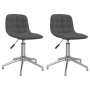 Swivel dining chairs 2 units dark gray fabric by vidaXL, dining chairs - Ref: Foro24-334052, Price: 89,65 €, Discount: %