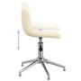 Swivel dining chairs 2 units cream fabric by vidaXL, dining chairs - Ref: Foro24-334053, Price: 78,84 €, Discount: %