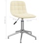 Swivel dining chairs 2 units cream fabric by vidaXL, dining chairs - Ref: Foro24-334053, Price: 78,84 €, Discount: %