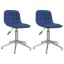 Swivel dining chairs 2 units blue fabric by vidaXL, dining chairs - Ref: Foro24-334055, Price: 91,58 €, Discount: %