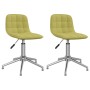 Swivel dining chairs 2 units green fabric by vidaXL, dining chairs - Ref: Foro24-334056, Price: 78,99 €, Discount: %