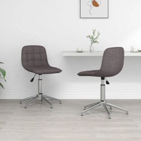 Swivel dining chairs 2 units taupe gray fabric by vidaXL, dining chairs - Ref: Foro24-334060, Price: 73,99 €, Discount: %