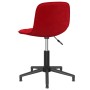 Red Wine Velvet Swivel Dining Chair by vidaXL, dining chairs - Ref: Foro24-334070, Price: 60,99 €, Discount: %